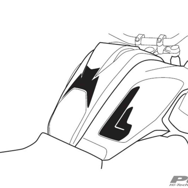 Puig Tank Pad + Side Part Bmw R1200Gs 17' C/Carbon Look
