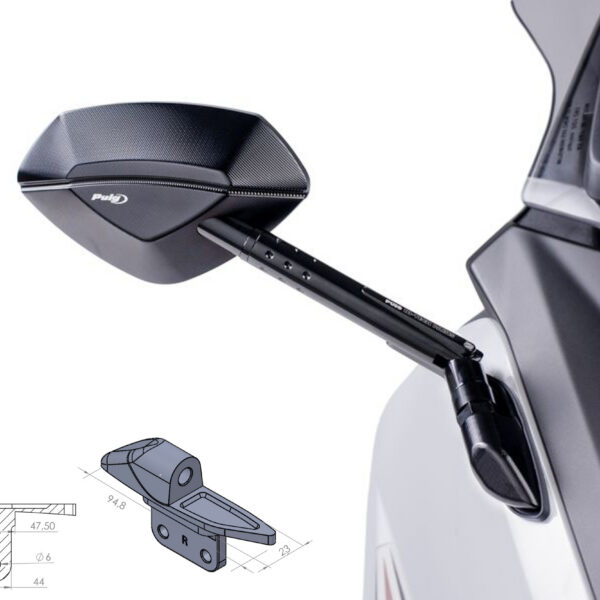 Puig Adapter Right Side For Fairing Tmax 12'-13'
