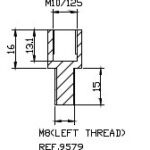 Puig Adapter Rear Mirror Hi-Tech M10 To M8 Left Thread