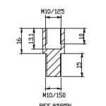 Puig Adapter M10/150 Right Thread Rear Mirror Hi-Tech B