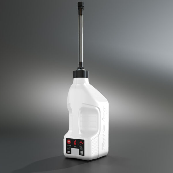 Tuff Jug 10L White w/ Standard Cap & Auto-Stop Spout (GEN 3)