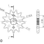 Supersprox Front sprocket 1256.13