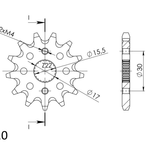 Supersprox Front sprocket 1256.13
