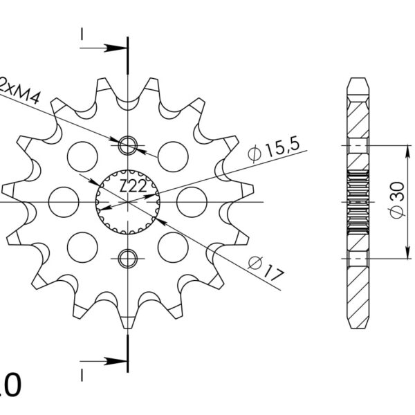 Supersprox / JT Front sprocket 1256.15