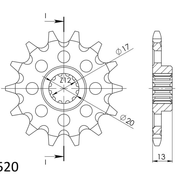 Supersprox Front Sprocket 125-14.1