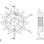 Supersprox Front sprocket 1307.14