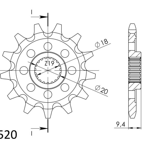 Supersprox / JT Front sprocket 1324.13