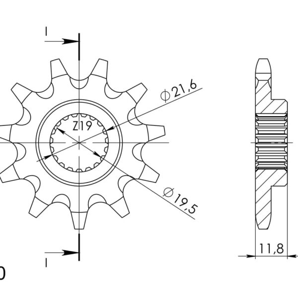 Supersprox / JT Front sprocket 3222.12