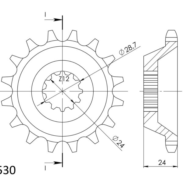 Supersprox / JT Front sprocket 528.17