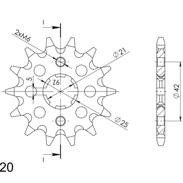 Supersprox Front sprocket 569.14