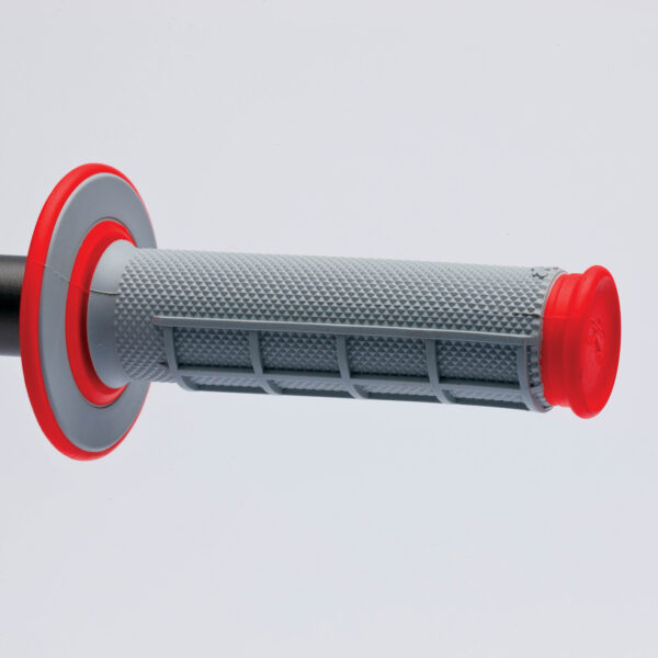 Renthal Grips Duallayer Diamond Half Waffle Red