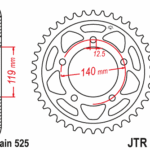 JT Rear Sprocket JTR10.42ZBK