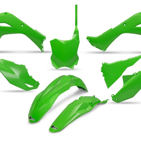UFO Plastic kit 5-parts OEM Green KX250F 25-.. KX450F 24-..