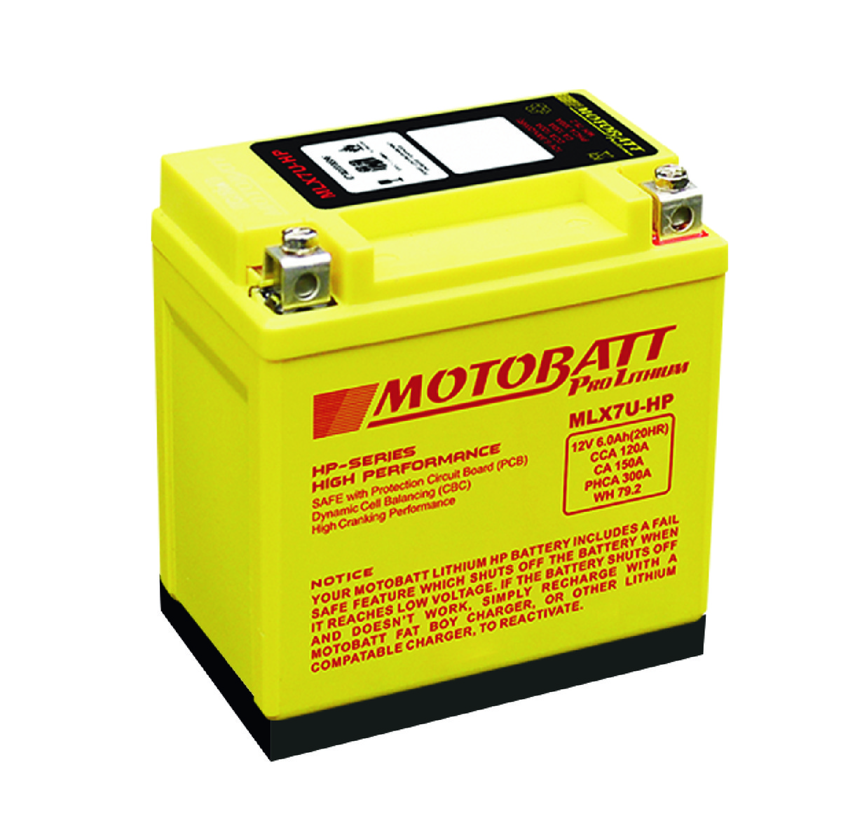 Motobatt Lithium battery MLX7U-HP