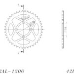 Supersprox Alu Rear sprocket HO CBR125 04-10 Red 42