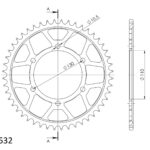 Supersprox Steel Rear Sprocket 1875:48 Black