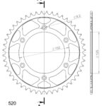 Supersprox Rear Sprocket Steel RFE-8000:48