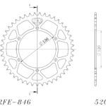Supersprox Rear sprocket 846.41
