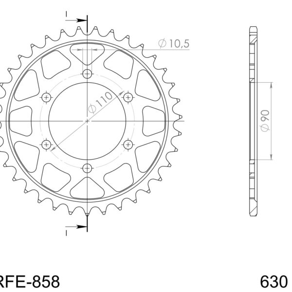 Supersprox / JT Rear sprocket 858.35