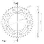 Supersprox Stealth Rear sprocket Red