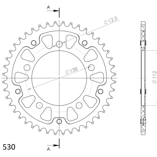 Supersprox Stealth Rear sprocket Black