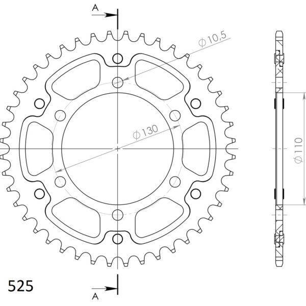 Supersprox Stealth Rear sprocket Blue
