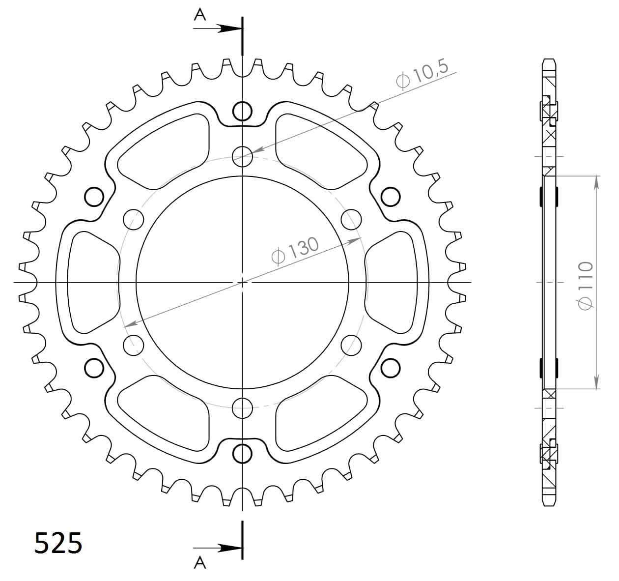 Supersprox Stealth Rear sprocket Blue