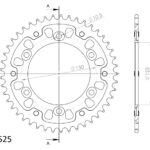 Supersprox Stealth Rear sprocket Orange