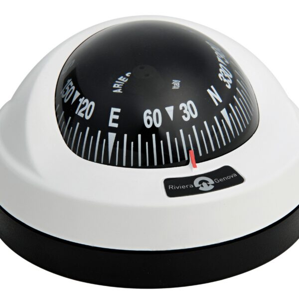 Riviera compass BAR White/Black card 100x57mm