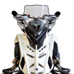 Powermadd Windshield Polaris Matryx Mid (18") Clear w/Black Graphics