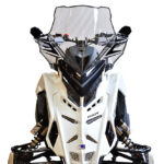 Powermadd Windshield Polaris Matryx Tall (20") Clear w/Black Graphics