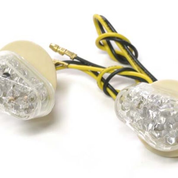 Hyper Winkers led transp/orange pair