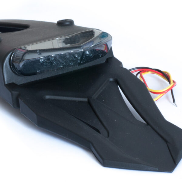 Sixty5 Rear Fender + Led-Light Smoke E-mark