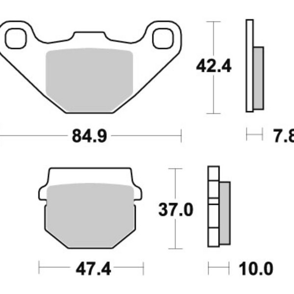 Sbs Brakepads Ceramic (548HF)