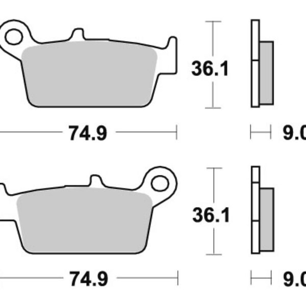Sbs Brakepads Ceramic (690HF)