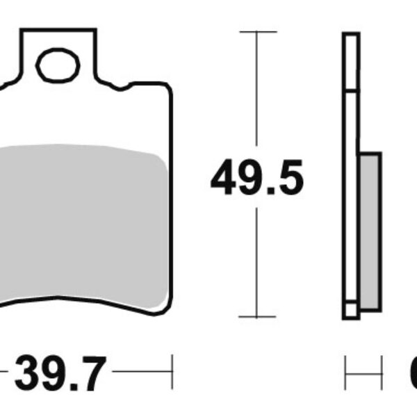 Sbs Brakepads Ceramic (697HF)