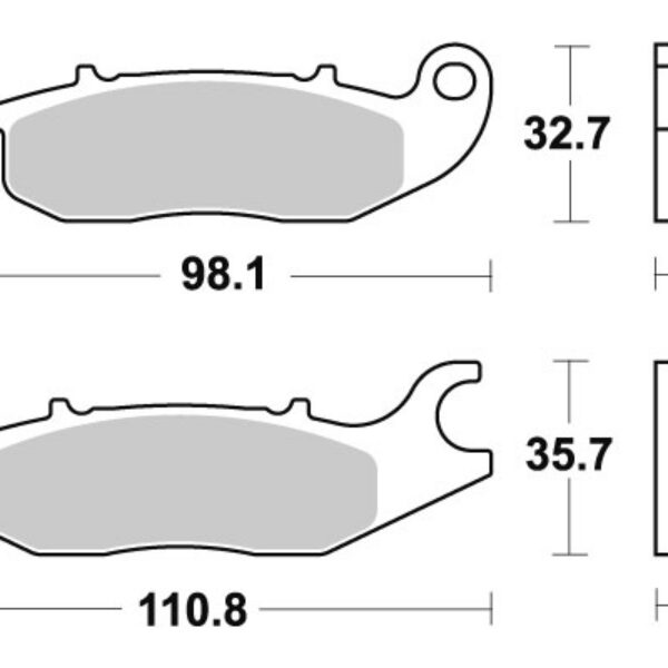 Sbs Brakepads Ceramic (797HF)
