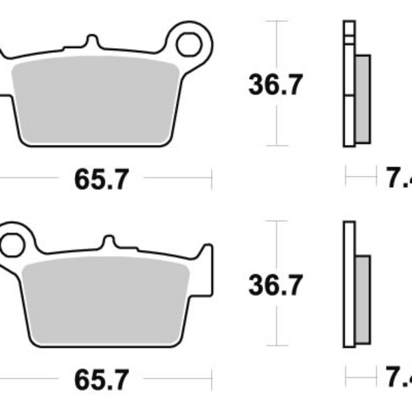 Sbs Brakepads Ceramic (861HF)
