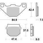 Sbs Brakepads Carbon Silver