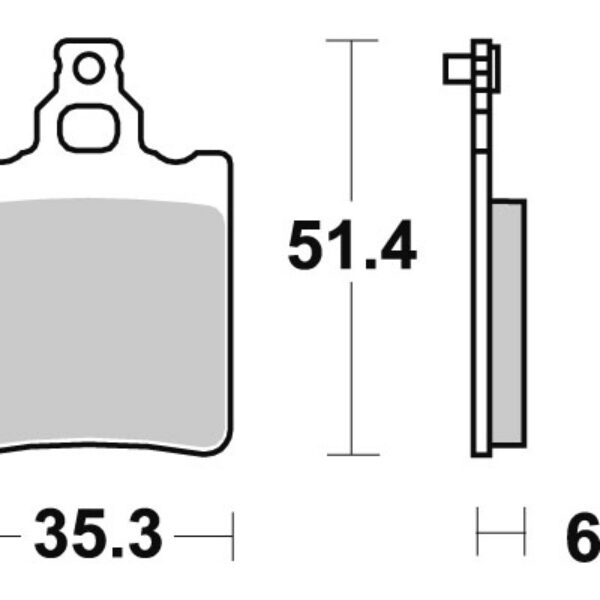Sbs Brakepads Carbon Silver