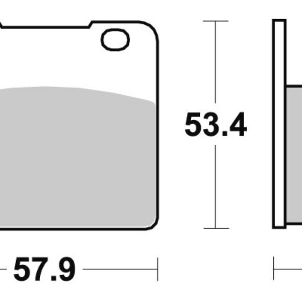 Sbs Brakepads Sintered rear