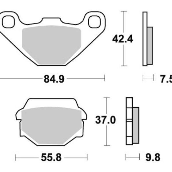 Sbs Brakepads Racing Sintered