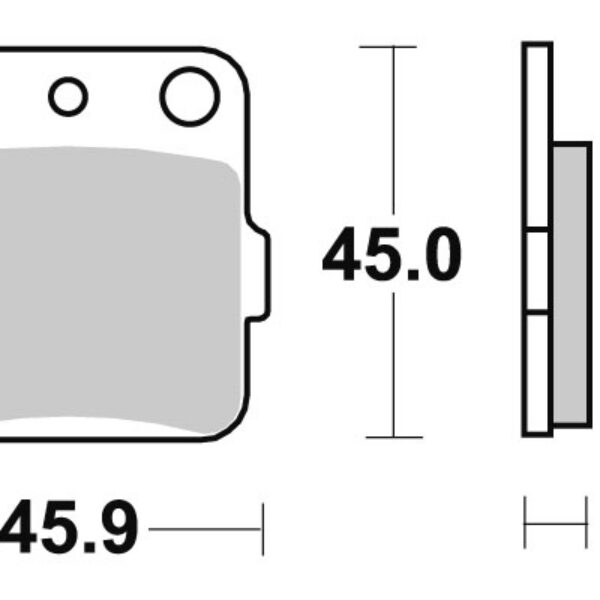 Sbs Brakepads Carbon Silver