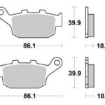 Sbs Brakepads Carbon Tech rear
