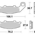 Sbs Brakepads Sintered rear