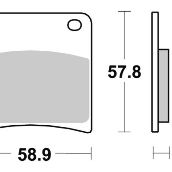 Sbs Brakepads Sintered rear