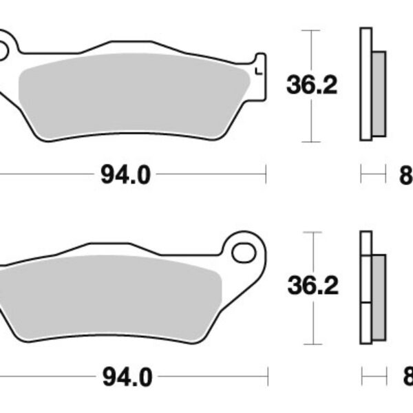 Sbs Brakepads Sintered