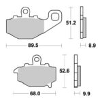 Sbs Brakepads Sintered rear