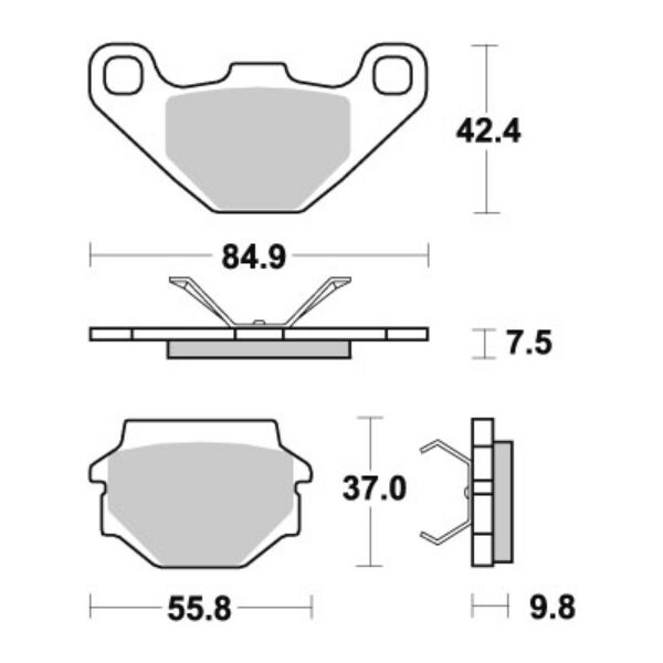 Sbs Brakepads Racing Sintered