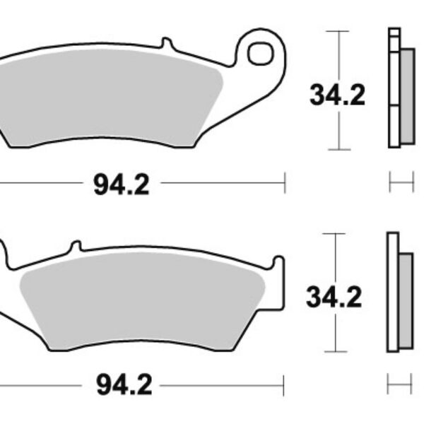 Sbs Brakepads Carbon Silver